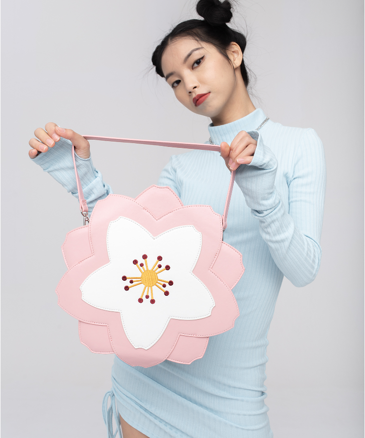 Cherry Blossom Sakura Shoulder Bag– Peanut Butter