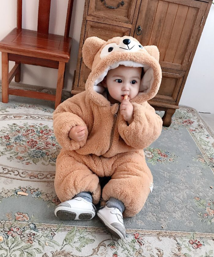 Teddy hot sale onesie baby