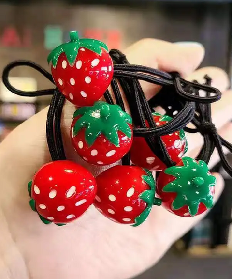 Strawberry Charm Hair Tie