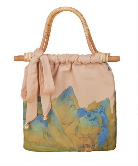 Abstract Mountain Paintings Hand Bag