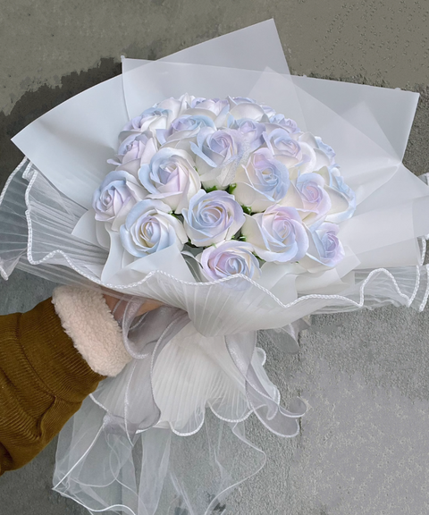 Scented Soap Flower Bouquet with Gradient Roses