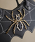 Spider Rhinestones Leather Shoulder Bag