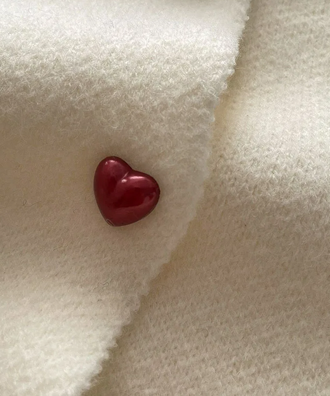 Heart Beats Knit Sweater with Peter Pan Collar