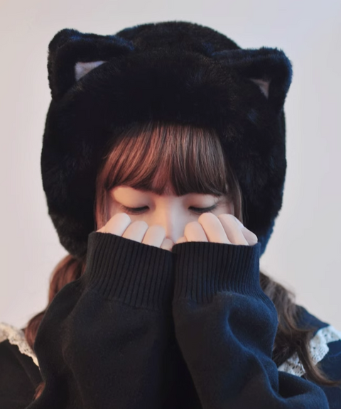 Cat Ears Faux Fur Earmuff