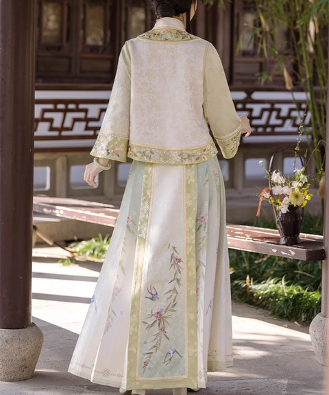 Call of Spring Embroidered Outfit Set (Top & Maxi Skirt)