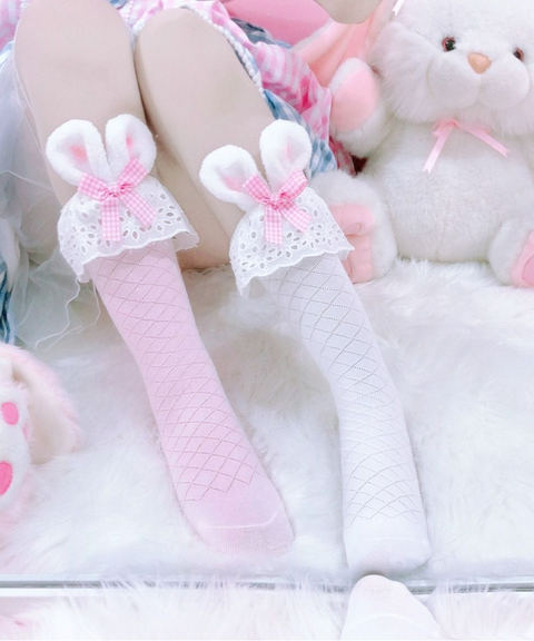 Lace Bunny Ears Socks