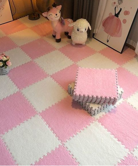 Four Seasons Fuzzy Foam Floor Mat