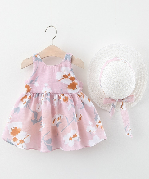 Little Chrysanthemum Printed Dress