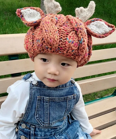 Little Deer Crochet Hat - Kids & Adults Size