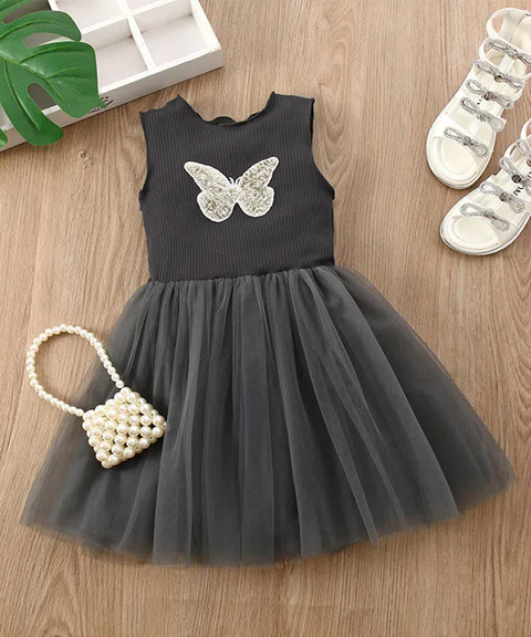 Sequin Butterfly Tutu Kids Dress