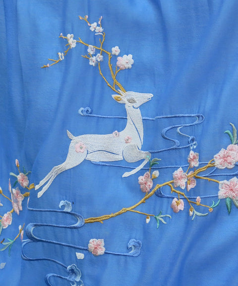 Springtime Embroidered Maxi Skirt