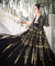 Ashes of Love Black and Gold Maxi Dress