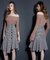 Checkered Fishtail Skirt