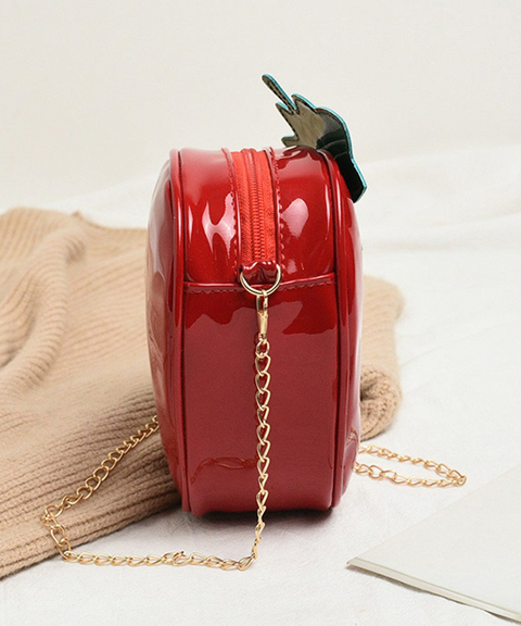 Strawberry PU Leather Crossbody Bag