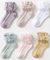 Ruffle Scallop Trim Solid Anklet Socks