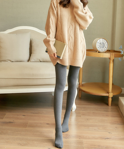 Fleece-Lined Stirrup Tights