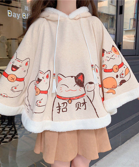 Lucky Cat Poncho