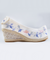 Bombshell Bloom Embroidered Wedge