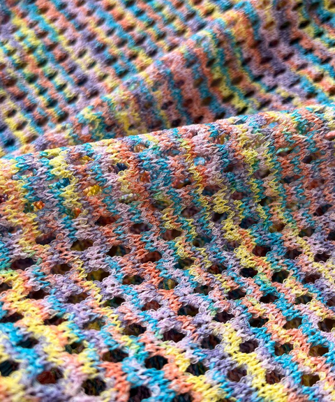 Rainbow Striped Knit Cami & Skirt Set