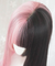 Black Pink Princess Cut Wig