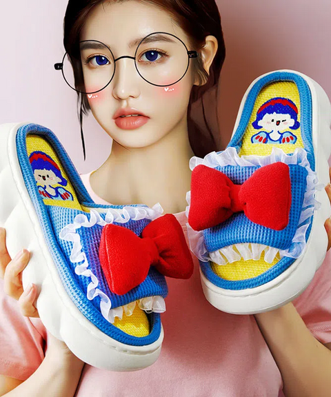 Snow White Bowtie Slippers