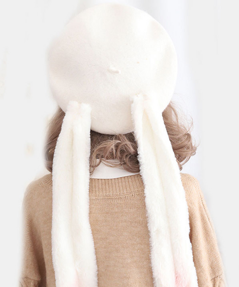 Floppy Bunny Ears Woolen Beanie Hat
