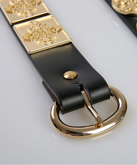 Golden Impero Leather Belt