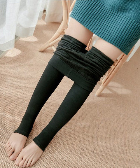 Fleece-Lined Stirrup Tights