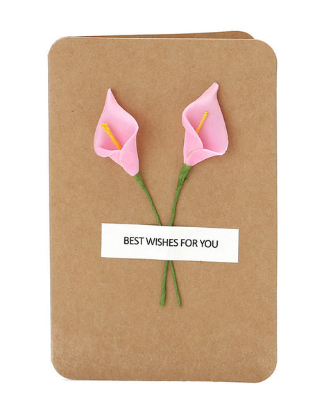 Best Wishes 3D Floral Cards