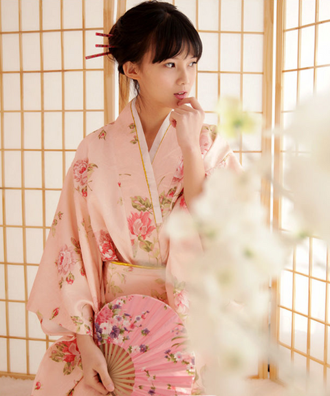 Peony Japanese Brocade Yukata