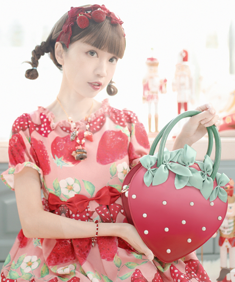 Strawberry 3D Bowknot Lolita Shoulder Bag