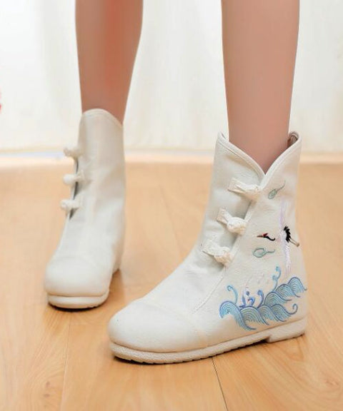 Ocean Waves Ankle Boots