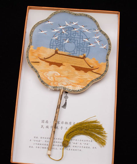 Nature Mulberry Silk Fan