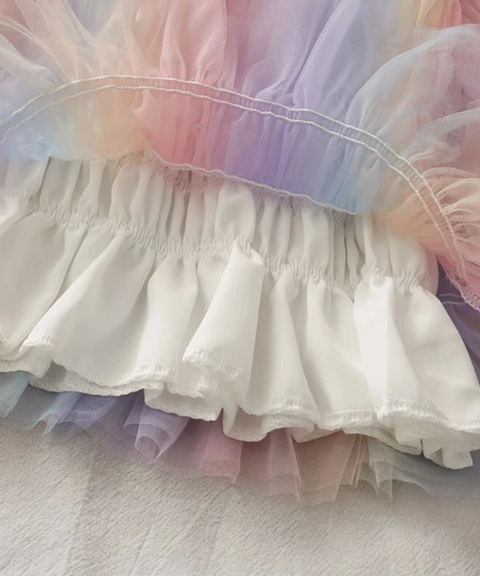 Rainbow Tulle Blouse