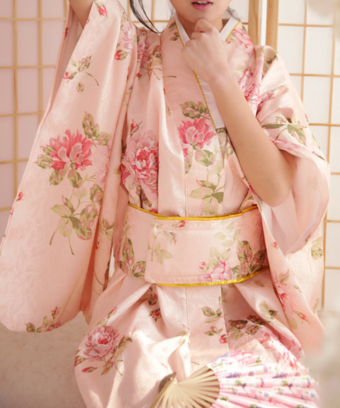 Peony Japanese Brocade Yukata