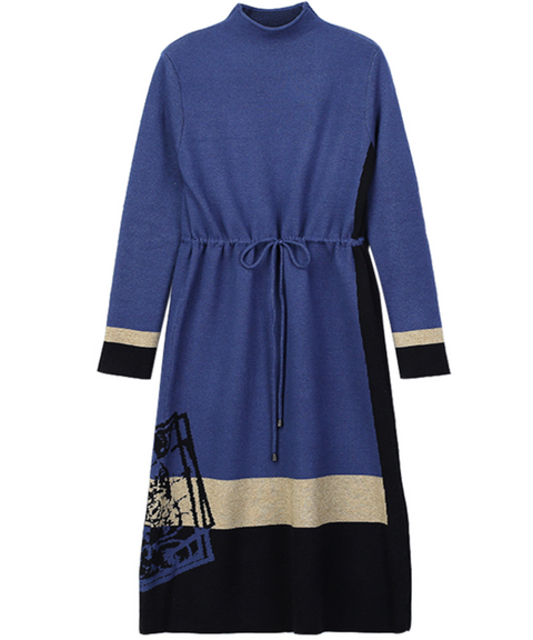 Colorblock Knit Dress