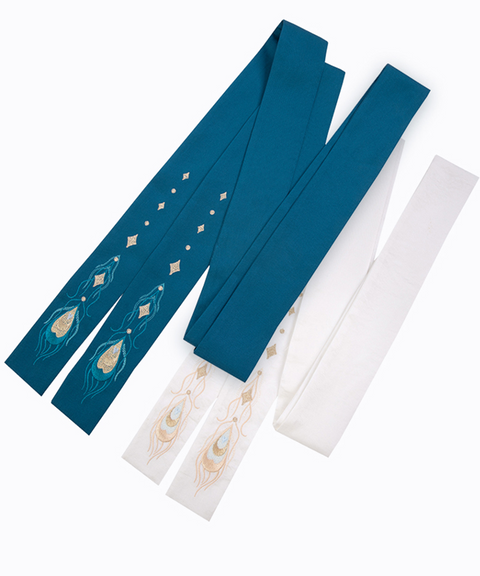 Peacock Embroidered Belt