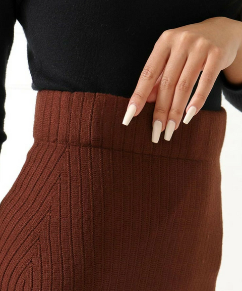 Rib-knit Mermaid Skirt