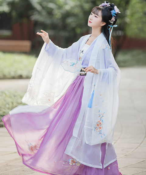 Dancing Fairy Embroidered Gown Set