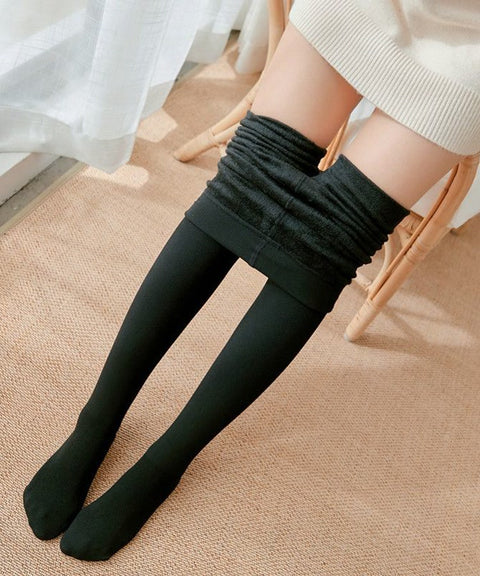 Fleece-Lined Stirrup Tights