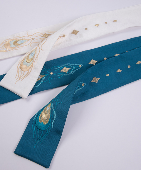 Peacock Embroidered Belt