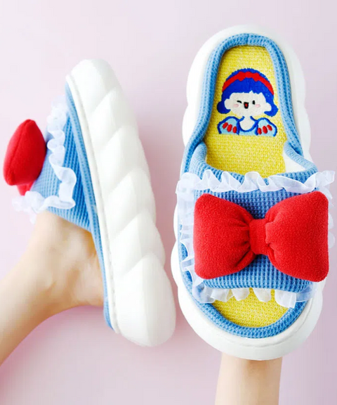 Snow White Bowtie Slippers