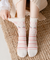 Sweet Pastel Blush Cotton Anklet Socks