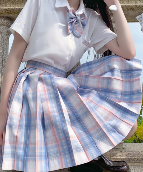 Kyouko Pastel Blue JK Skirt Set