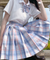 Kyouko Pastel Blue JK Skirt Set