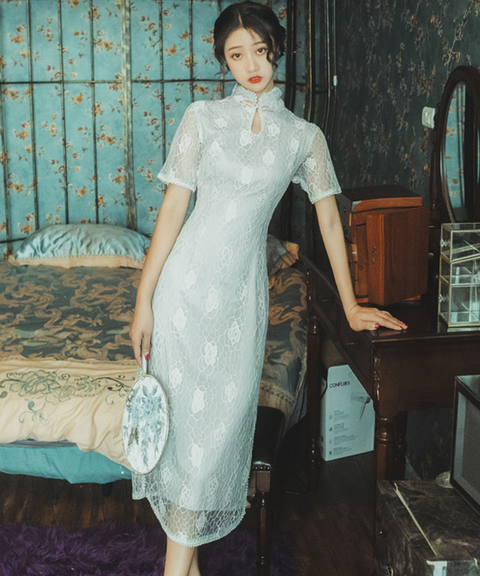 Julep Lace Cheongsam Dress
