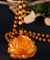 Floral Blossom Amber Pendant Necklace