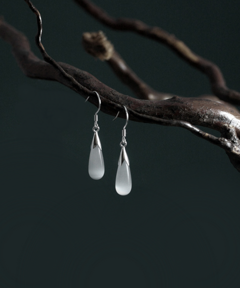 Water Drop Opal Earrings