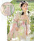 Summer Azure Embroidered Floral Maxi Dress Set