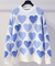 Pearl Beaded Heart Sweater